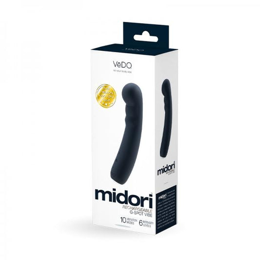 Vedo Midori Rechargeable G Spot Vibe - Just Black