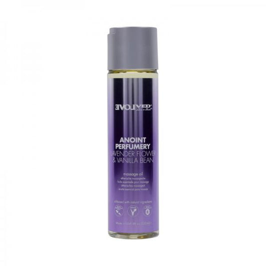 Evolved Anoint Perfumery Lavender Flower & Vanilla Bean Massage Oil 4 Oz.