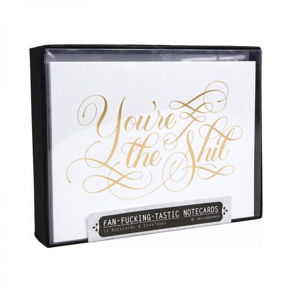 Calligraphuck Fan-fucking-tastic Notecards 12-pack