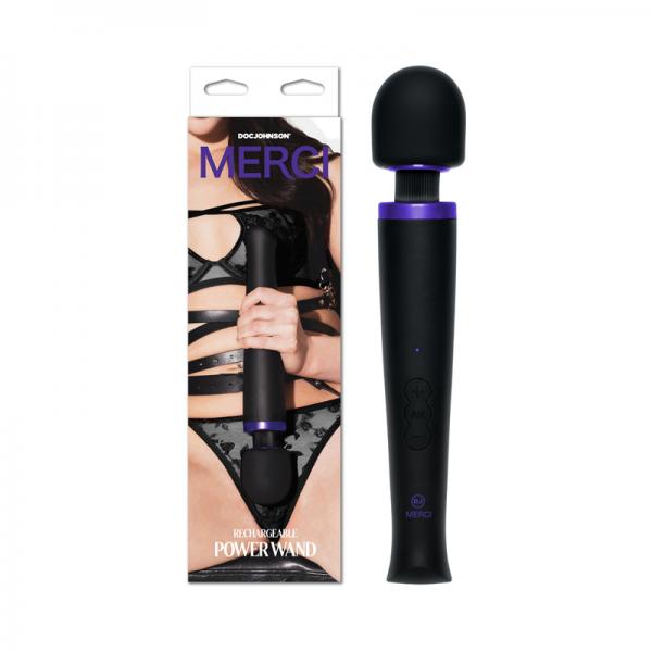 Merci Rechargeable Power Wand Black