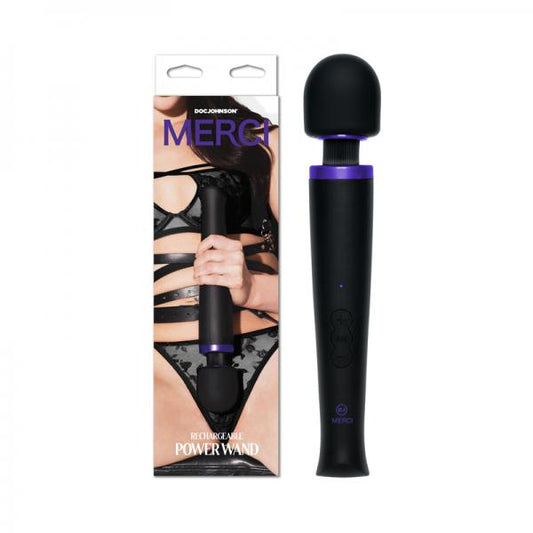 Merci Rechargeable Power Wand Black