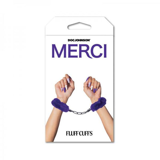 Merci Fluff Cuffs Purple