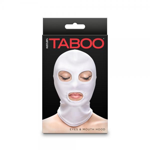 Hustler Taboo Eyes&mouth Hood White