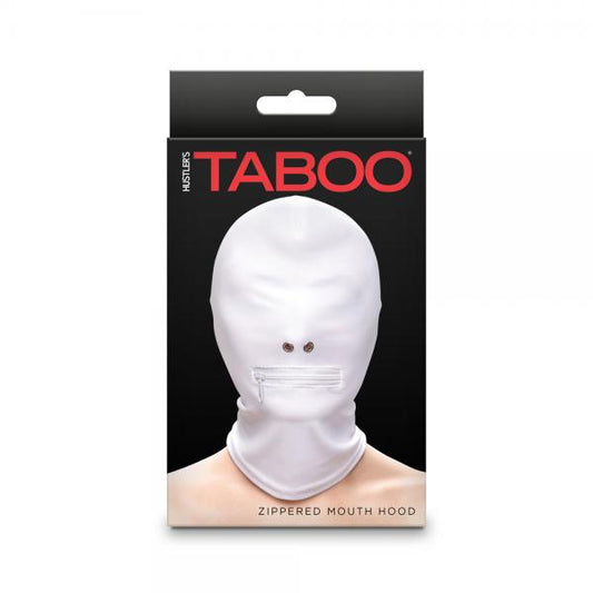 Hustler Taboo Zippered Mouth Hood White