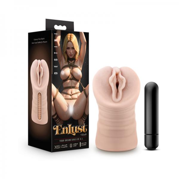 Enlust Destini Vibrating Stroker Beige