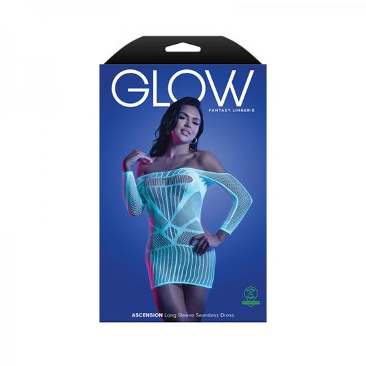 Fantasy Lingerie Glow Ascension Glow-in-the-dark Seamless Long Sleeve Dress O/s