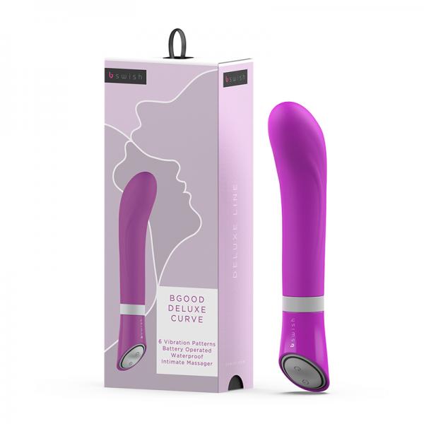 B Swish Bgood Deluxe Curve Vibrator Violet