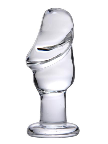 Asvini Glass Penis Anal Plug Clear