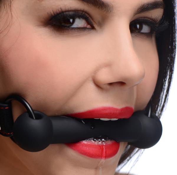 Strict Silicone Bit Gag Black O/S