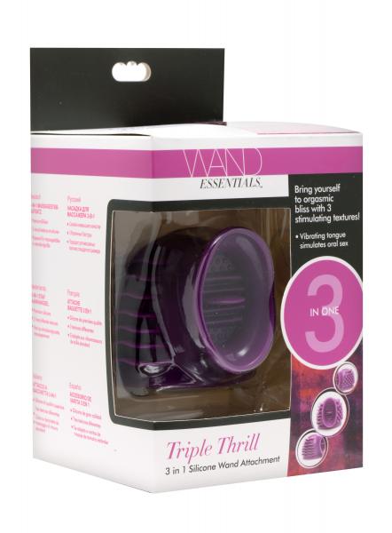 Triple Thrill 3 In 1 Silicone Wand Attachment