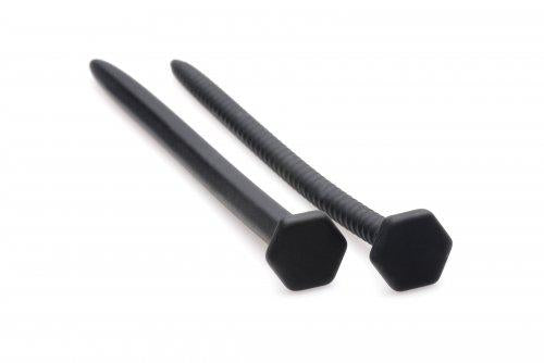 Hardware Nail & Screw Silicone Urethral Sounds Black