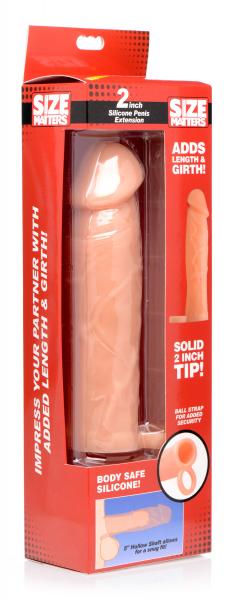 2 Inches Silicone Penis Extension Beige