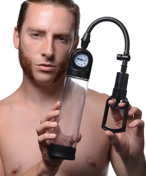 Trigger Penis Pump With Built In Pressure Gauge