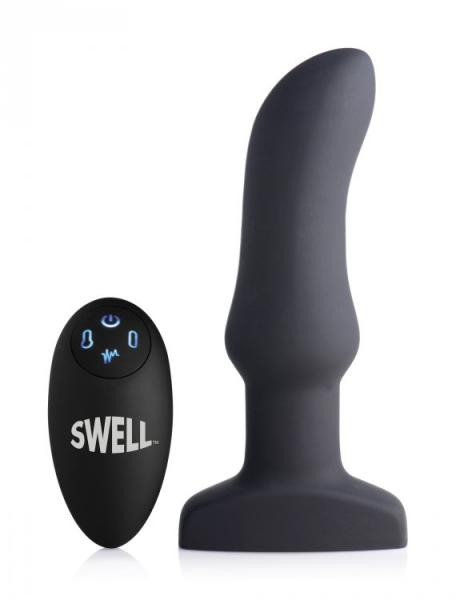 Swell 10x Inflatable & Vibrating Curved Silicone Anal Plug