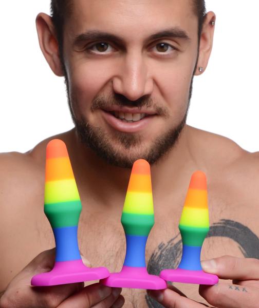 Frisky Rainbow Silicone Anal Trainer Set