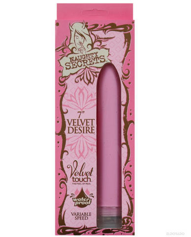 Naughty Secrets Velvet Desire 7 inches Pink Vibrator