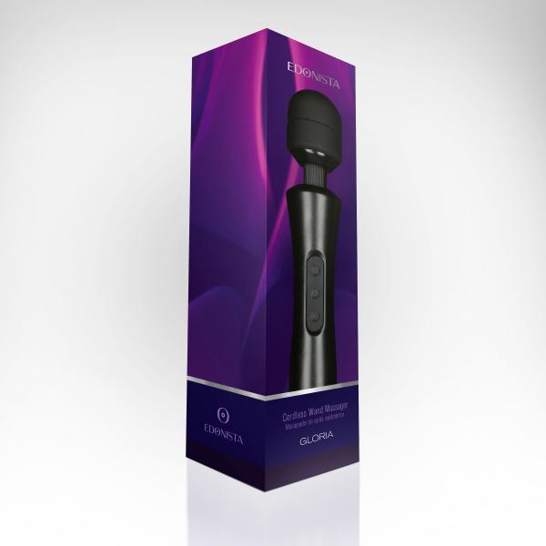 Edonista Gloria Large Wand Vibrator Black