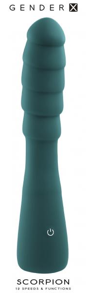 Gender X Scorpion Rechargeable Silicone Vibrator Teal