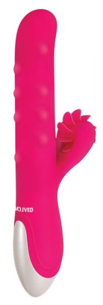 Evolved Love Spun Silicone Rechargeable Pink