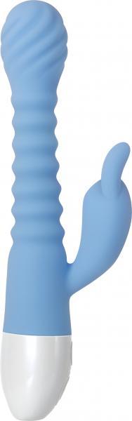 Evolved Bendy Bunny Dual Motors 8 Speeds&functions Ubs Rechargeable Cord Included Silicone Waterproo