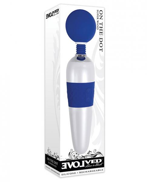 Evolved On The Dot Wand 7 Vibrating Functions 4 Speeds Per Function Silicone Head Usb Rechargeable C