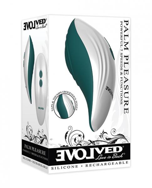 Evolved Palm Pleasure Teal/White