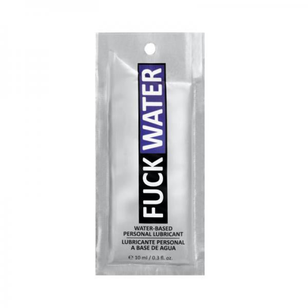 F*ck Water Water Based Lubriicant Pillow Packs .3oz 100pcs