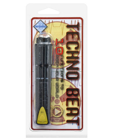 Techno Beat Pocket Rocket Vibrator Black