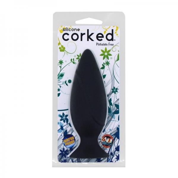 Corked Silicone Medium Butt Plug