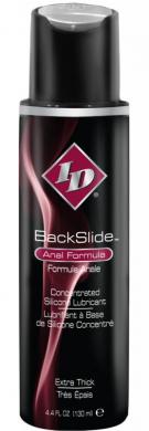 Id Backslide Silicone Anal Lubricant 4.4oz Flip Cap Bottle