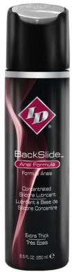 Id Backslide Silicone Anal Lubricant 8.5oz Flip Cap Bottle