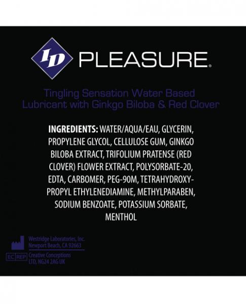 ID Pleasure Tingling Sensation Lubricant 17oz Bottle