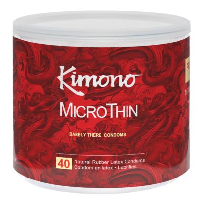 Kimono Microthin Ultra Thin 40 Ct Fishbowl