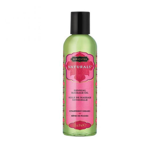 Naturals Massage Oil Strawberry 2oz