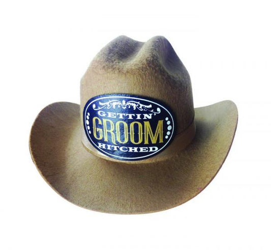 Gettin Hitched Mini Groom Cowboy Hat