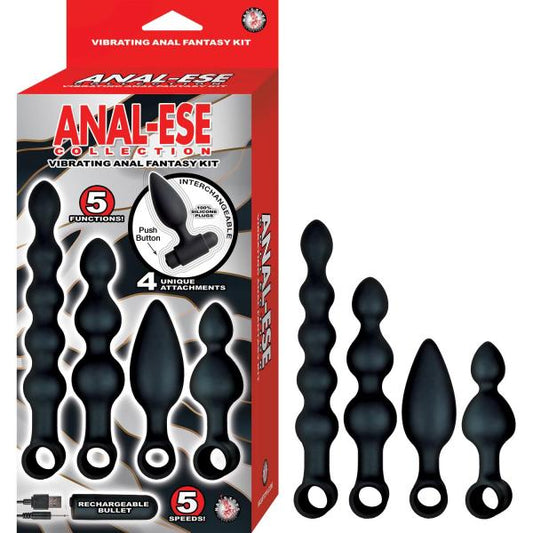 Anal-ese Collection Vibrating Anal Fantasy Kit - Black