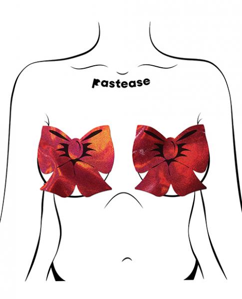 Pastease Red Holographic Bow Fuller Coverage