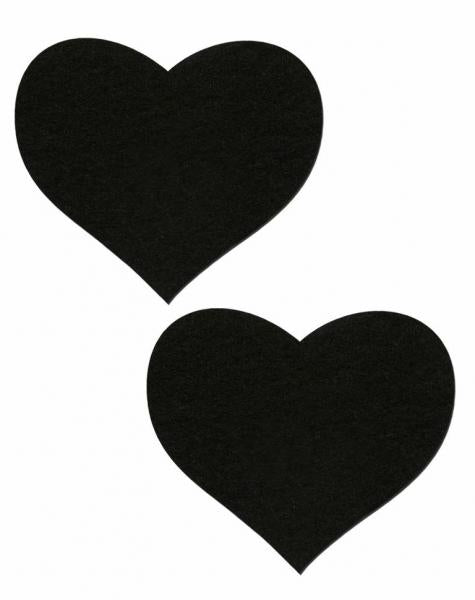 Heart Sweety Hearts Black Pasties O/S