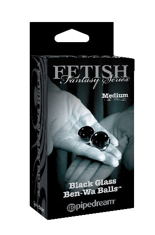 Fetish Fantasy Ltd. Ed. Medium Black Glass Ben-wa Balls