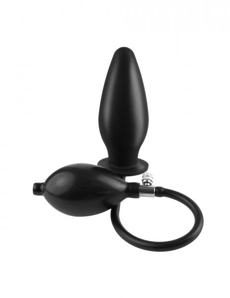 Anal Fantasy Inflatable Silicone Plug Black