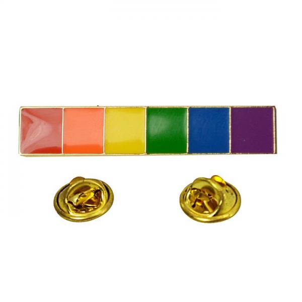 Gaysentials Lapel Pin - Rainbow Bar