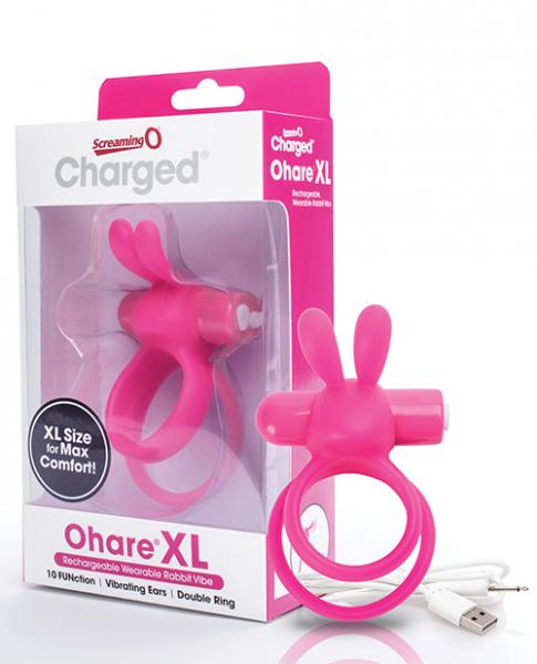 Screaming O Charged Ohare XL Vibrating Cock Ring Pink