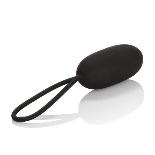 Silicone Remote Rechargeable Egg Vibrator Black