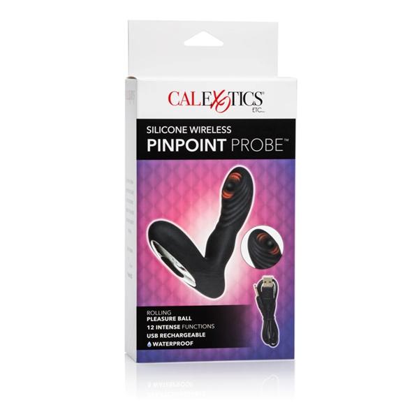 Pinpoint Probe Silicone Wireless Black Prostate Massager