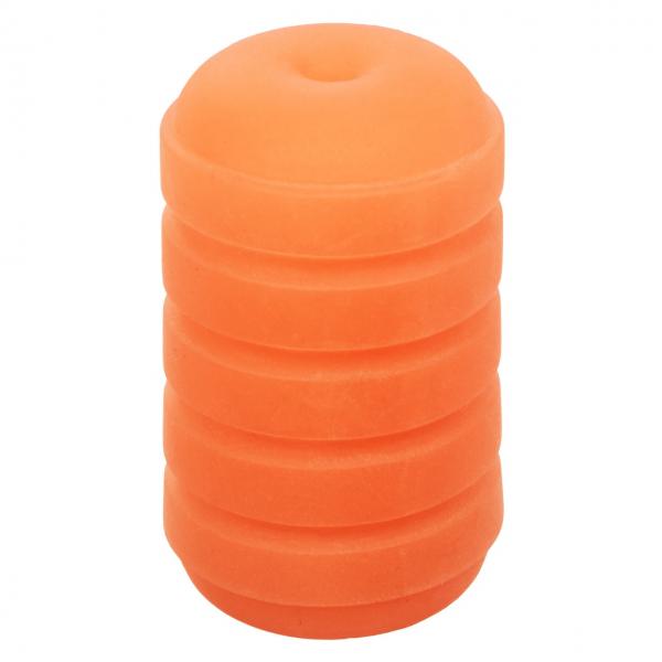 Pop Sock Ribbed Masturbator - Orange