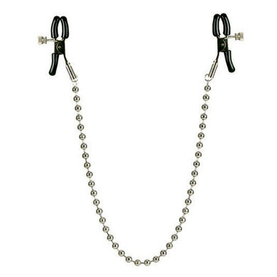 Nipple Clamps Silver Beaded Chain