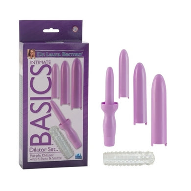 Dr. Laura Berman Intimate Basics - Dilator Set Purple Dilator with 4 Sizes & Sleeve