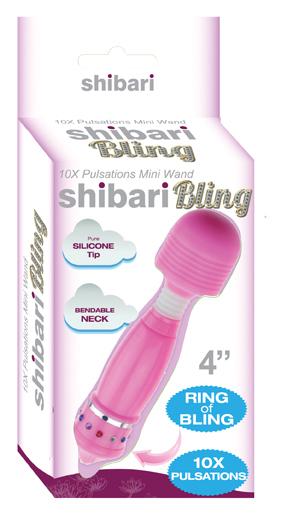 Hello Sexy Bling Mini Wand Rechargeable 10x Pink