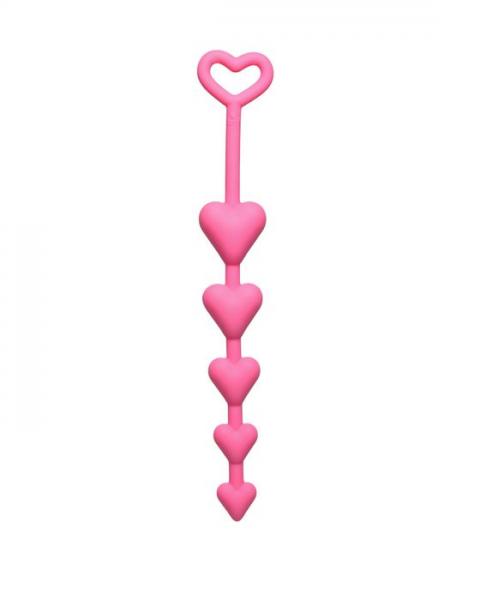 All Heart Silicone Anal Beads