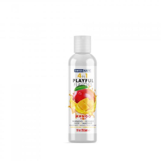 Swiss Navy 4 In 1 Playful Flavors Mango 1 Oz